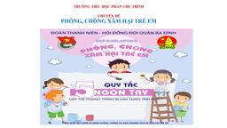 Hướng dẫn Quy tắc 5 ngón tay xinh - Phòng chống xâm hại tình dục cho trẻ em