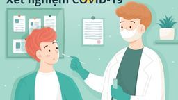 Nhân viên y tế trường TH Phan Chu Trinh hỗ trợ lấy mẫu xét nghiệm Covid-19 tại phường Giảng Võ - quận Ba Đình