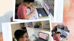 Góc học tập đầu năm của học sinh trường TH Phan Chu Trinh