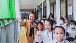 Các sĩ tử trường Tiểu học Phan Chu trinh tham gia  vòng Chung kết Đấu trường Toán học quận Ba Đình