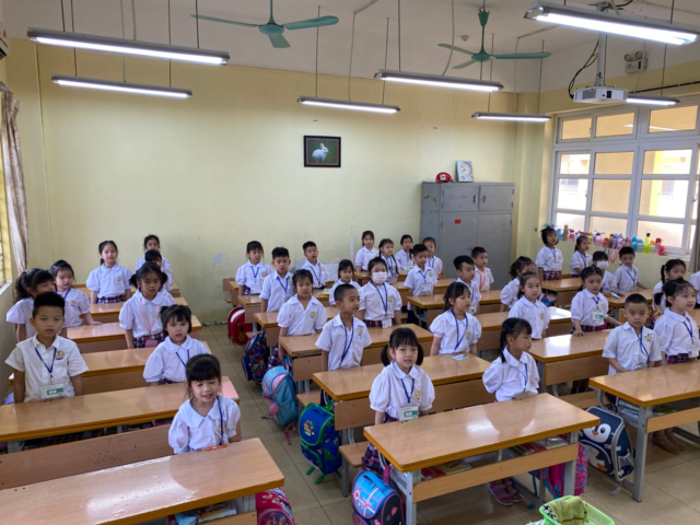 Xây dựng nền nếp học tập cho học sinh khối lớp 1