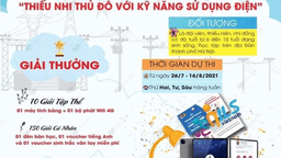 Cùng rinh ngay những phần quà hấp dẫn trong cuộc thi “ Thiếu nhi Thủ đô với kỹ năng sử dụng điện”