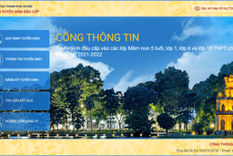 Trường Tiểu học Phan Chu Trinh gửi tới PHHS hướng dẫn đăng ký và tra cứu kết quả tuyển sinh trực tuyến qua hệ thống tuyển sinh đầu cấp Hà Nội