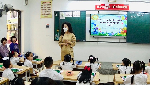 Trường TH Phan Chu Trinh thực hiện tiết dạy Chuyên đề lớp 1 theo chương trình Giáo dục Phổ thông 2018