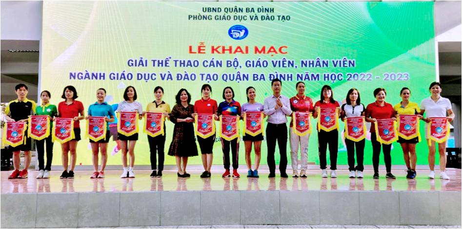 Trường TH Phan Chu Trinh tham gia giải thể thao cán bộ, giáo viên, nhân viên ngành GD&ĐT quận Ba Đình năm học 2022-2023