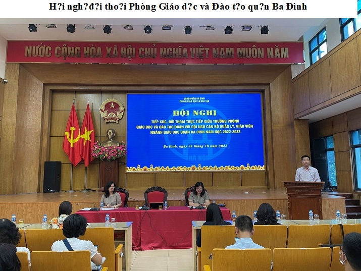 Hội nghị đối thoại Phòng Giáo dục và Đào tạo quận Ba Đình