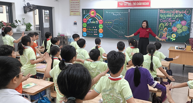 Trường Tiểu học Phan Chu Trinh xây dựng “Trường học hạnh phúc” thông qua các tiết học hứng thú, bổ ích