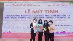 Trường TH Phan Chu Trinh hưởng ứng Ngày Toàn dân hiến máu tình nguyện 7/4