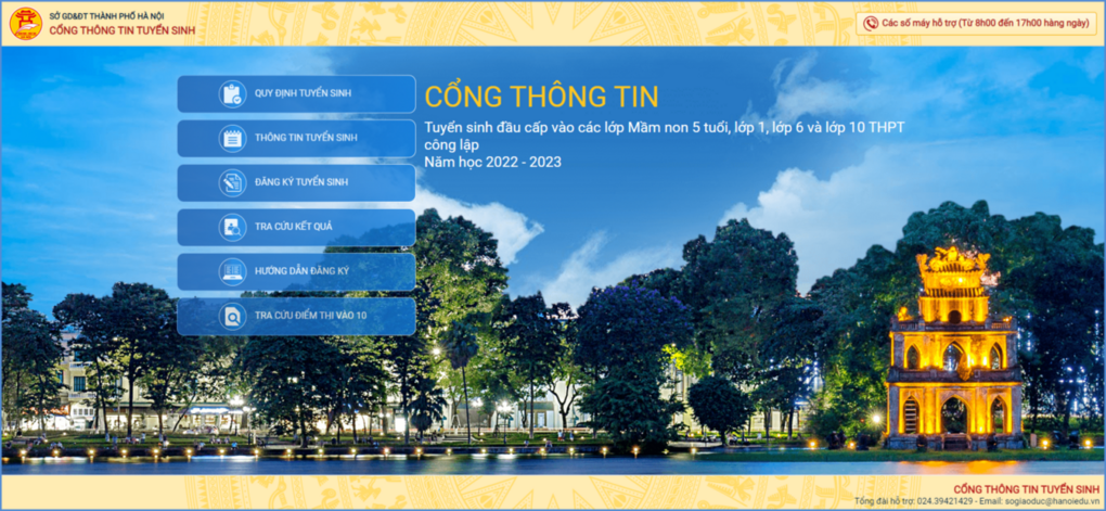Hướng dẫn tuyển sinh trực tuyến lớp 1 - Năm học 2022 - 2023