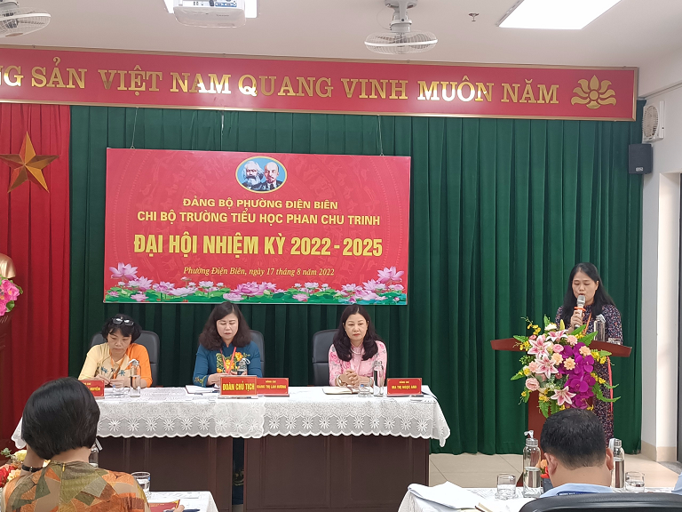 Đại hội Chi bộ trường TH Phan Chu Trinh nhiệm kì 2022-2025