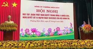 Chi bộ trường Tiểu học Phan Chu Trinh tham gia Hội nghị học tập, quán triệt nghị quyết Trung ương 5 (khoá XIII), nghị quyết số 15 – NQ/TW ngày 05/5/2022 của Bộ Chính trị