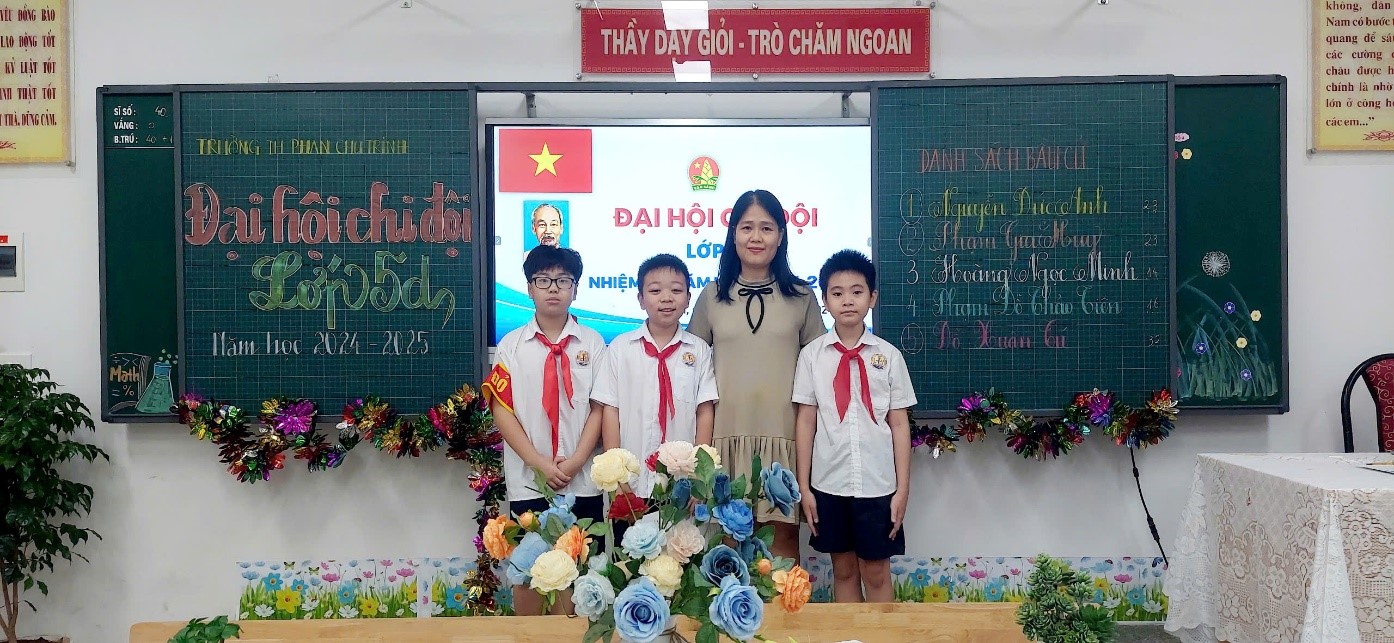Đại hội chi đội lớp 5D – Trường Tiểu học Phan Chu Trinh Nhiệm kì  2024 – 2025