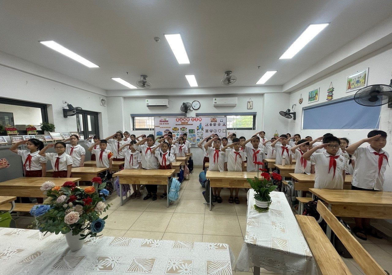 Chi đội 5A trường Tiểu học Phan Chu Trinh tổ chức thành công Đại hội chi đội năm học 2024 – 2025