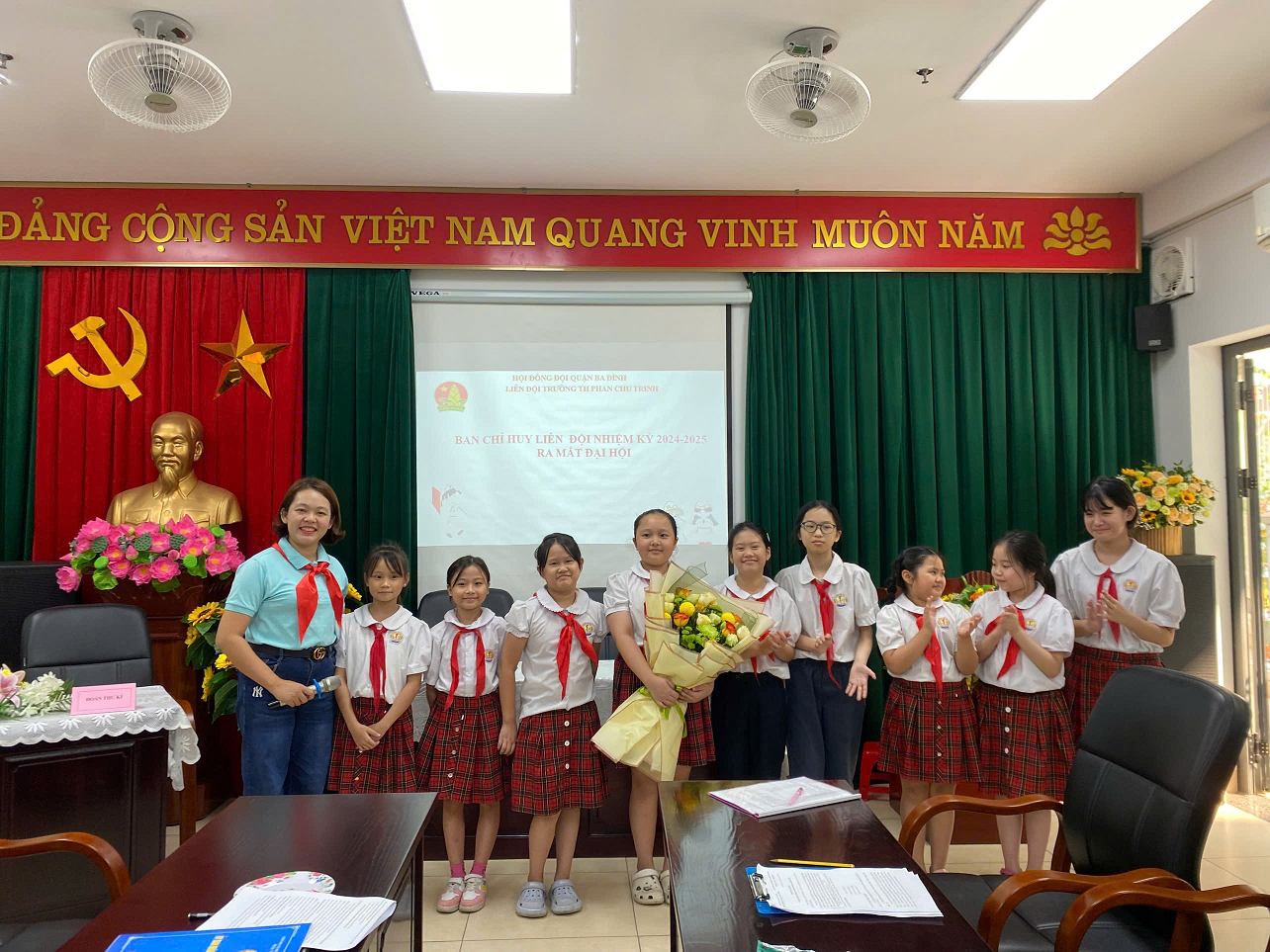 Đại hội liên đội nhiệm kỳ 2024 – 2025  Niềm vui cùng các em đội viên, nhi đồng chào đón năm học mới