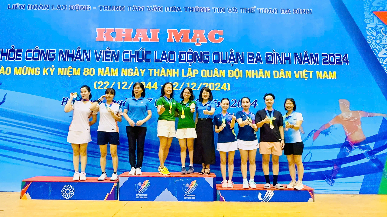 Trường TH Phan Chu Trinh hào hứng tham gia Hội khỏe CNVCLĐ Quận Ba Đình năm 2024