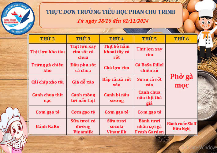 Những bữa trưa ngon miệng của HS trường Phan!