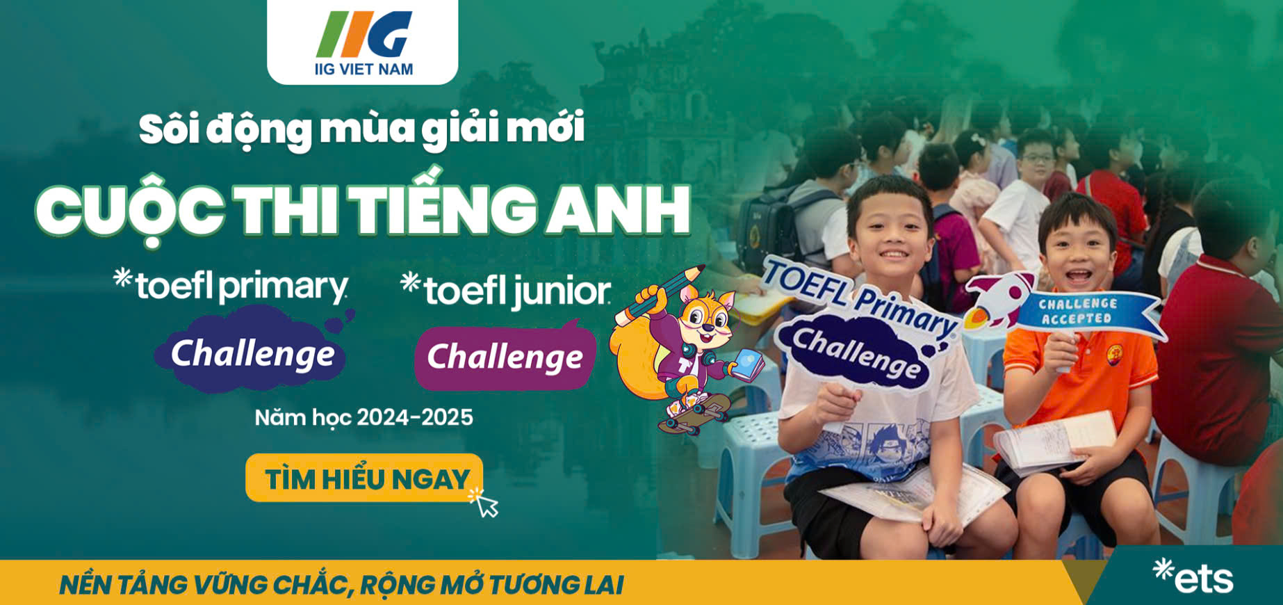 Trường TH Phan Chu Trinh thông tin về cuộc thi Tiếng ANH TOEFL PRIMARY CHALLENGE 📣