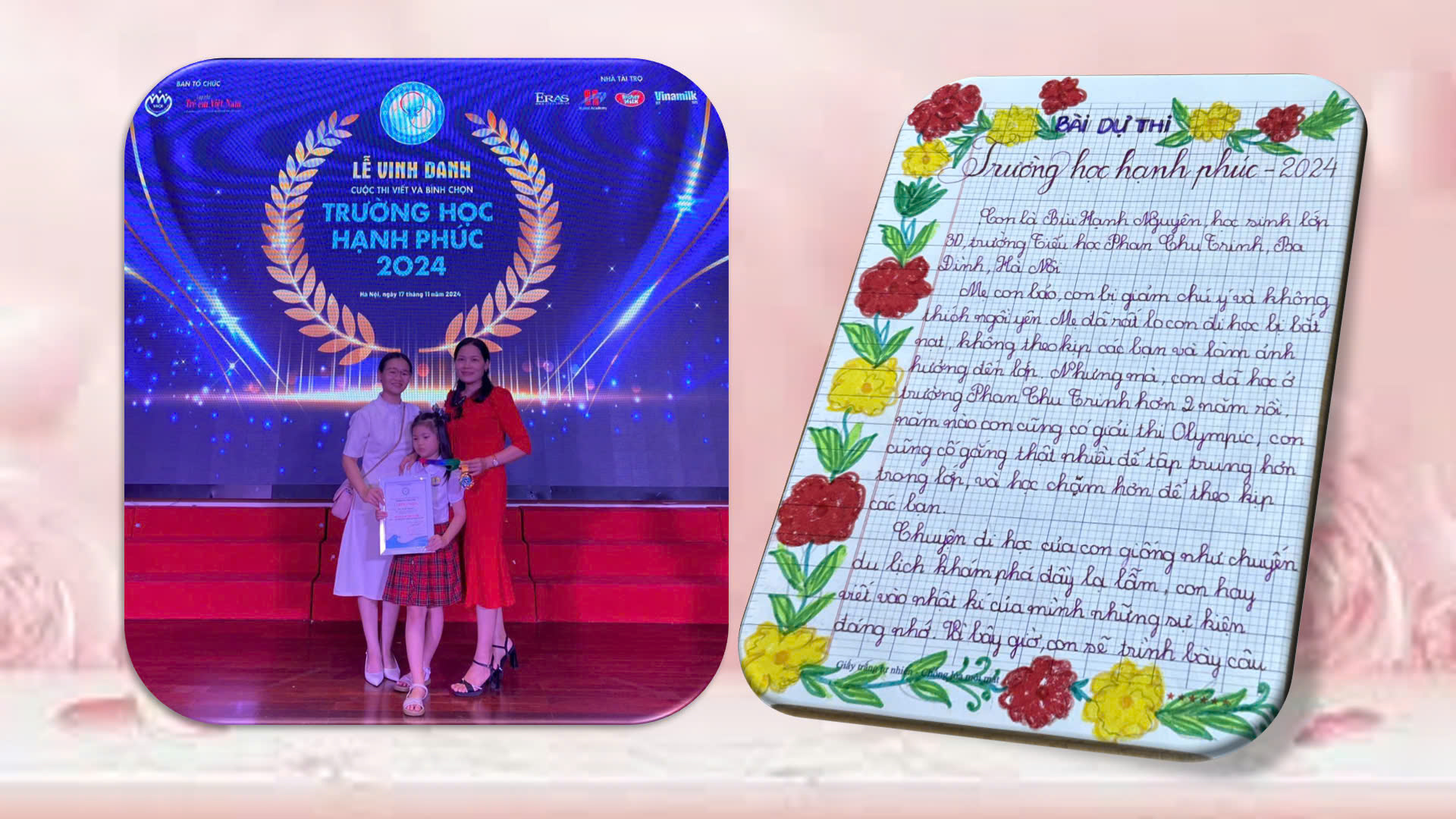 Cô bé lớp 3D và hành trình lan toả hạnh phúc Từ mái trường Tiểu học Phan Chu Trinh