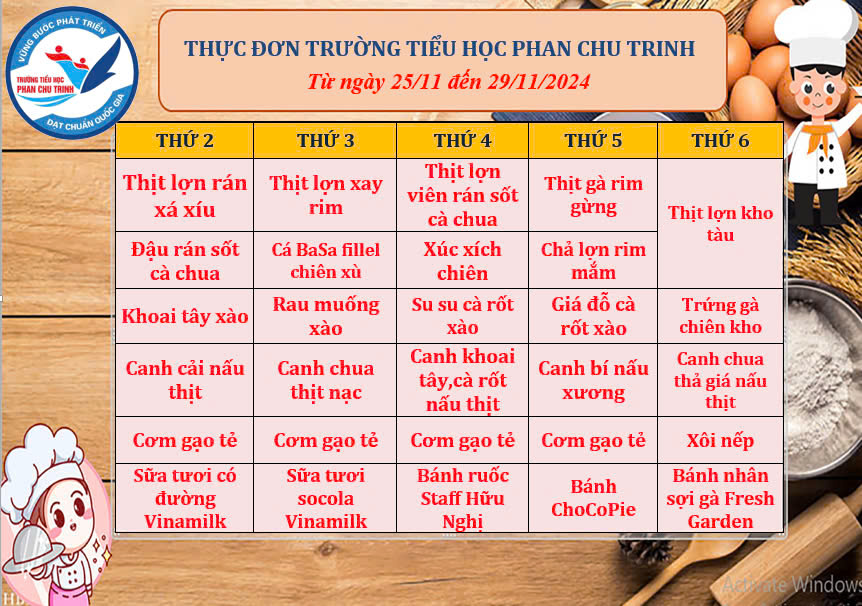 Những bữa trưa ngon miệng tuần mới!