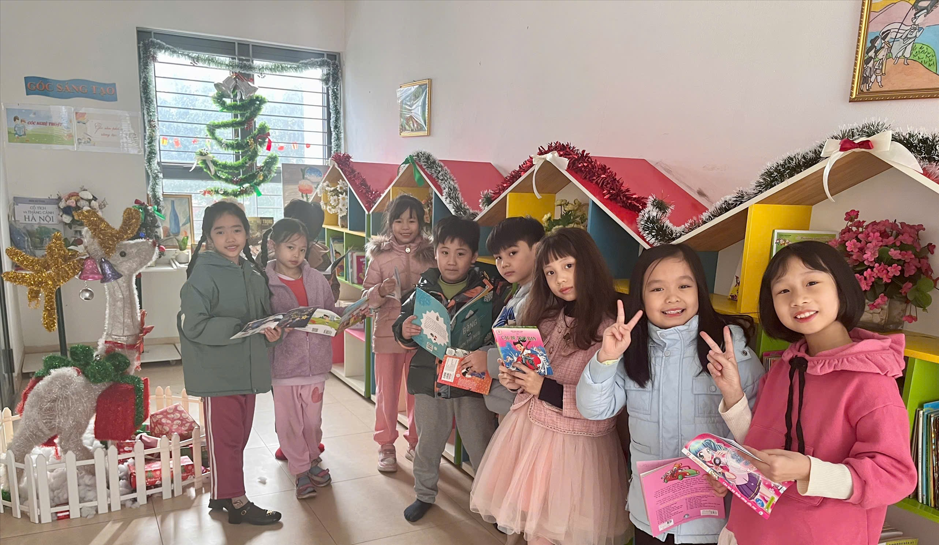 Góc sáng tạo thư viện trường TH Phan Chu Trinh –  Nơi truyền cảm hứng đọc sách cho học sinh