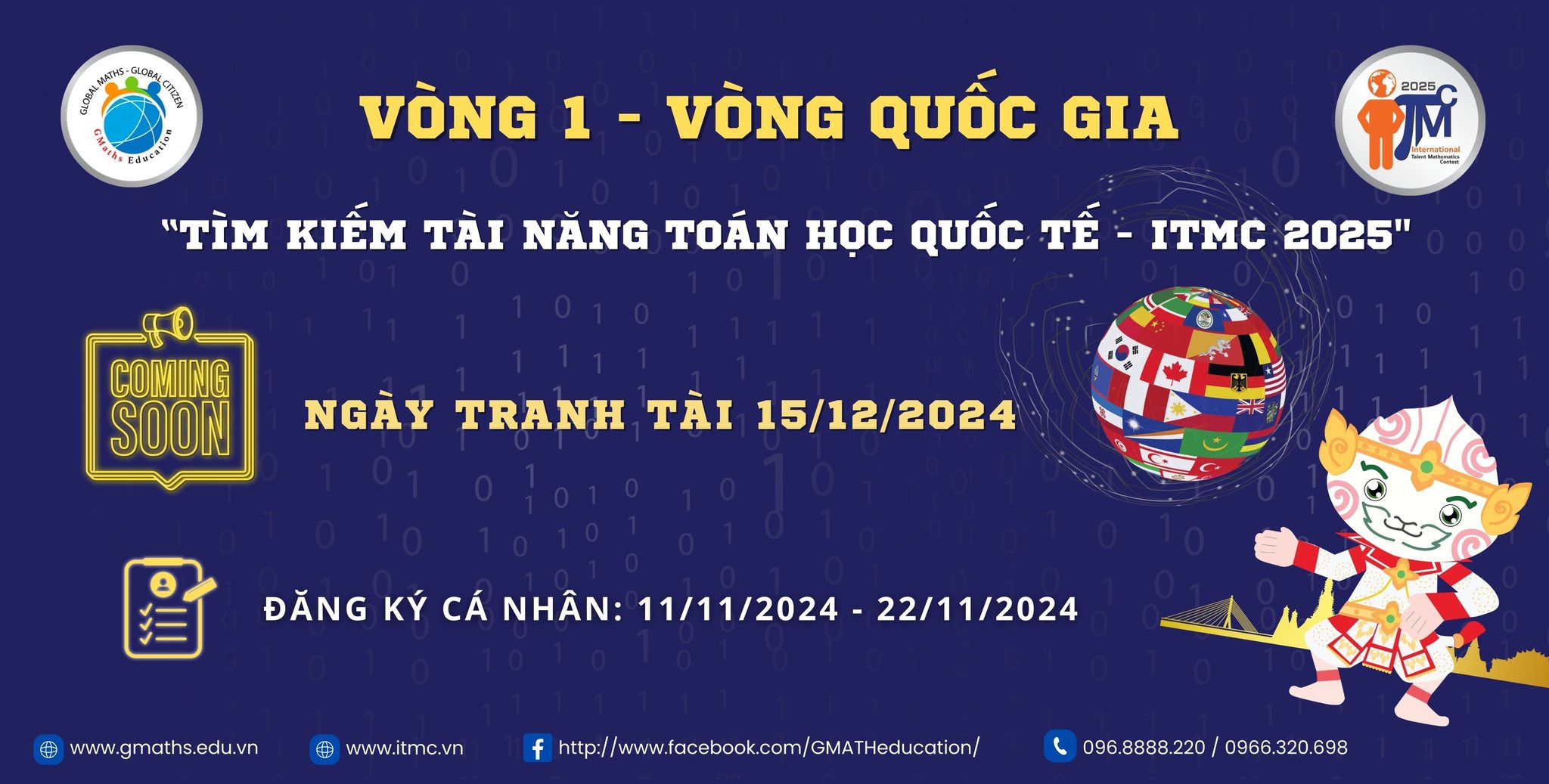 Thông báo kết quả vòng Quốc gia Kỳ thi “Tìm kiếm Tài năng Toán học Quốc tế ITMC 2025” của học sinh Trường Tiểu học Phan Chu Trinh
