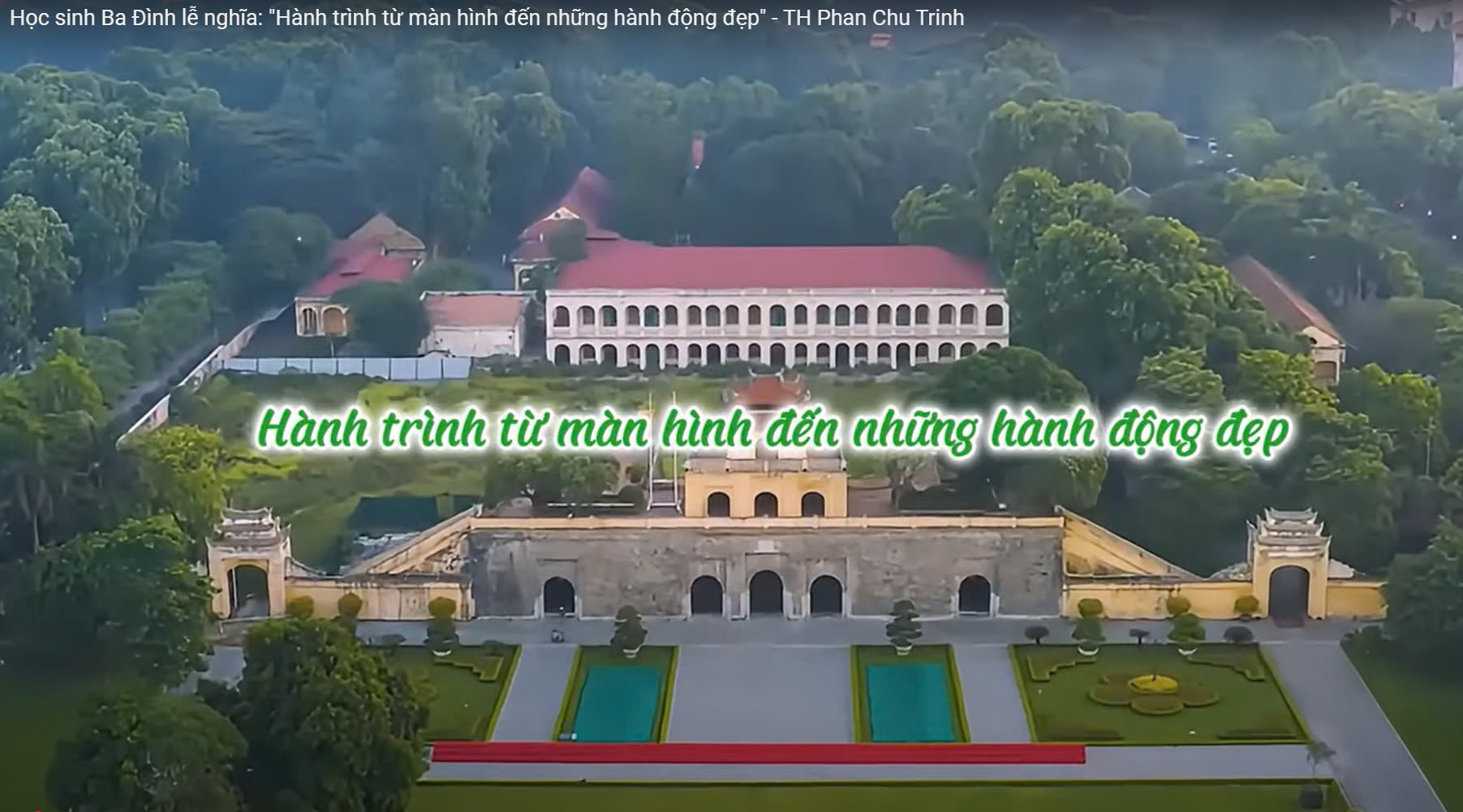 Trường Tiểu học Phan Chu Trinh giới thiệu tác phẩm dự thi cuộc thi "Học sinh Ba Đình lễ nghĩa" của học sinh Nhà trường: Hành trình từ màn hình đến những hành động đẹp