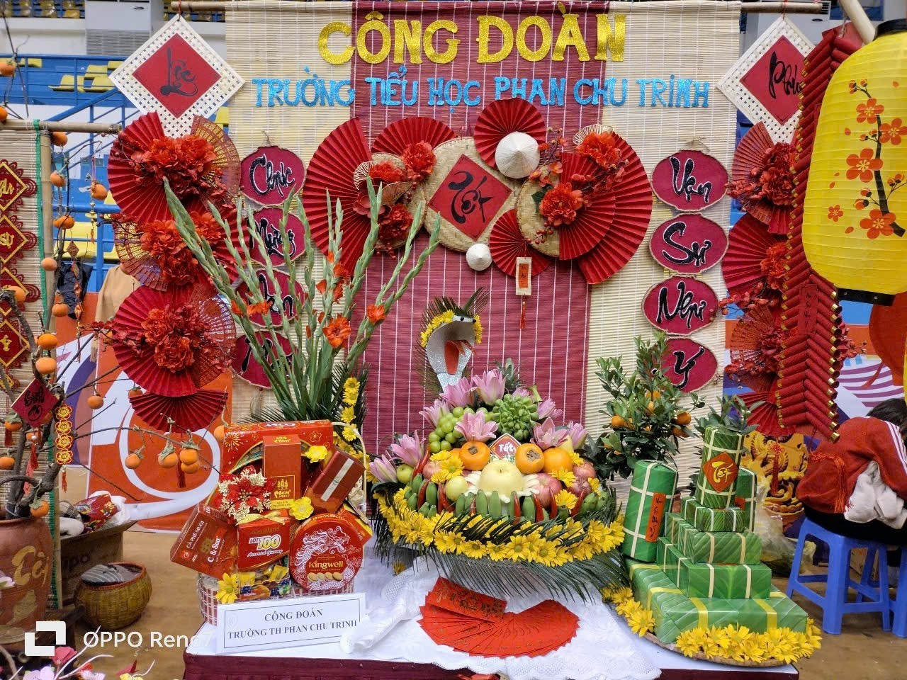 Trường Tiểu học Phan Chu Trinh tham gia Hội thi “Trưng bày mâm ngũ quả ngày Tết”