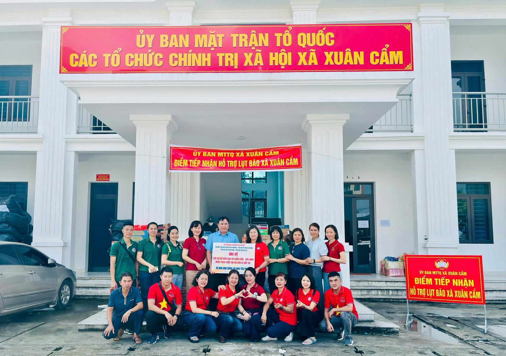Trường TH Phan Chu Trinh – Lan tỏa yêu thương tới đồng bào Bắc Ninh