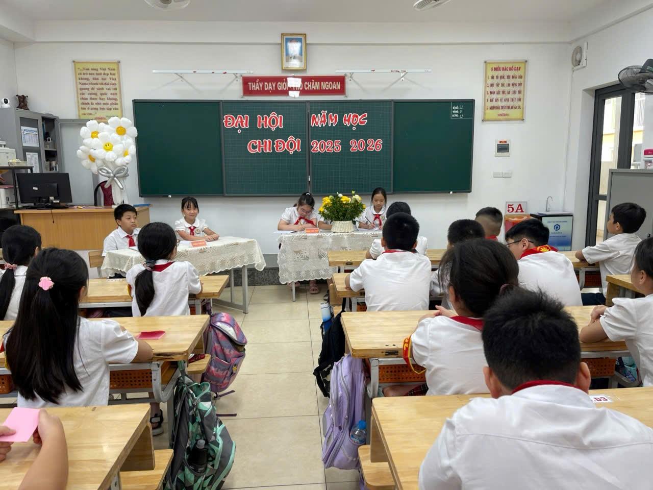 Đại hội Chi đội lớp 5A – Nhiệm kỳ 2025 – 2026