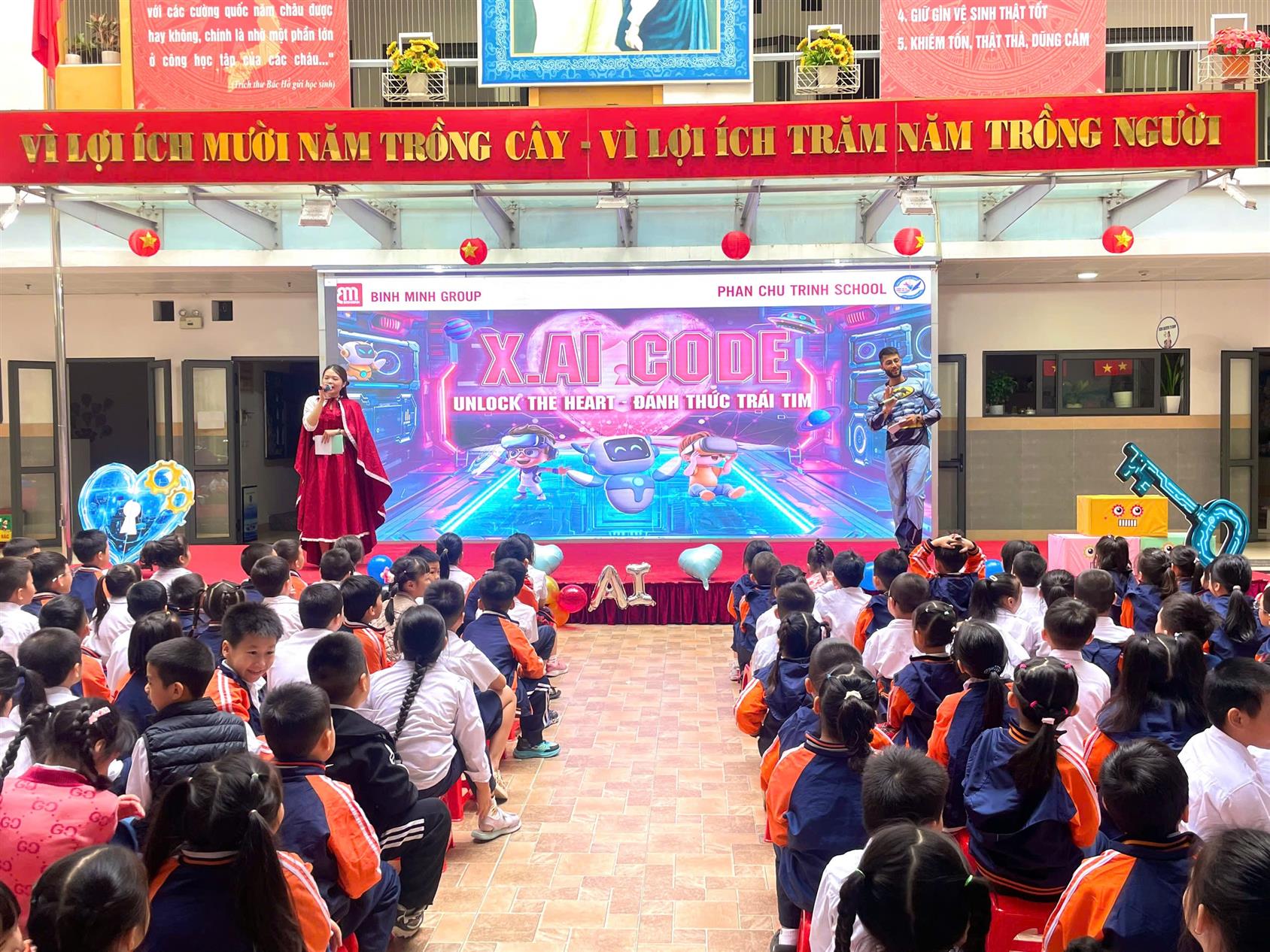 Chương trình Giao lưu “Mật mã X.AI – Đánh thức trái tim” với  Trung tâm Tiếng Anh Bình Minh