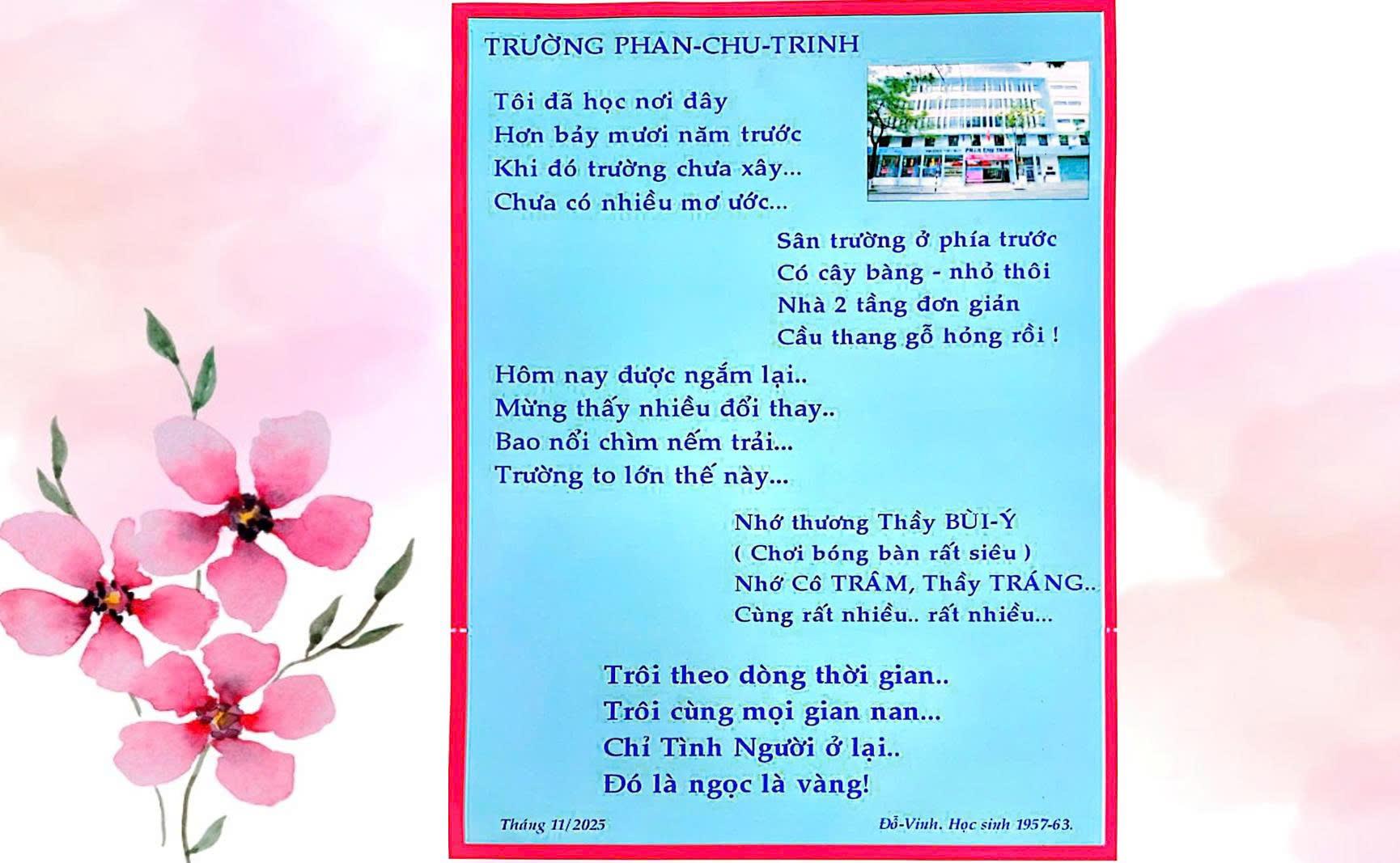 Thơ gửi về trường cũ