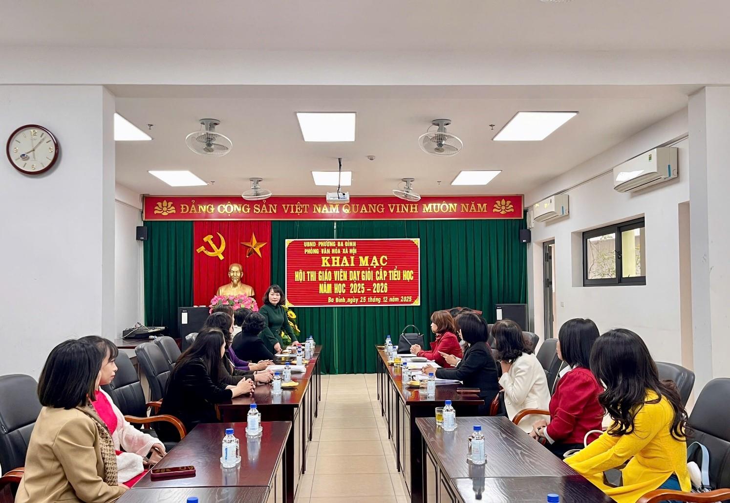 Trường Tiểu học Phan Chu Trinh tham gia Hội thi Giáo viên dạy giỏi cấp Phường