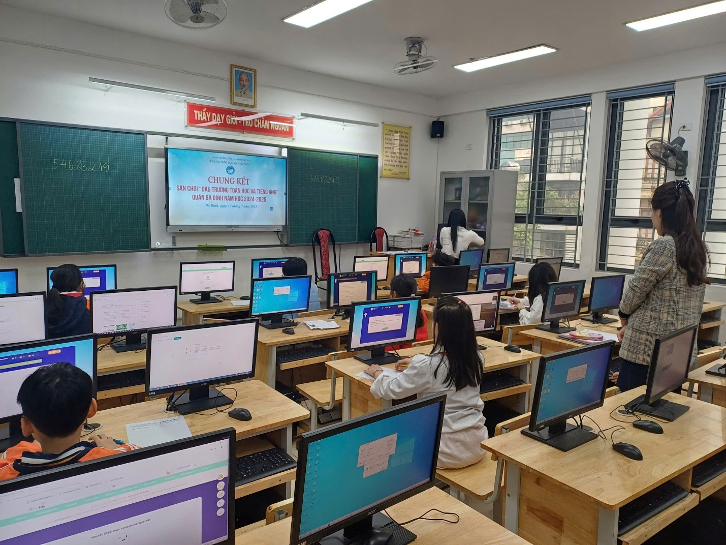 Học sinh trường Tiểu học Phan Chu Trinh tỏa sáng tại cuộc thi "Đấu trường Toán học và Tiếng Anh" cấp Quận