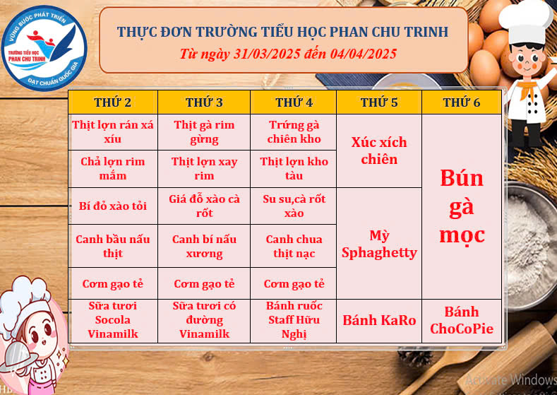 Chờ đón những bữa trưa ngon miệng tuần mới!