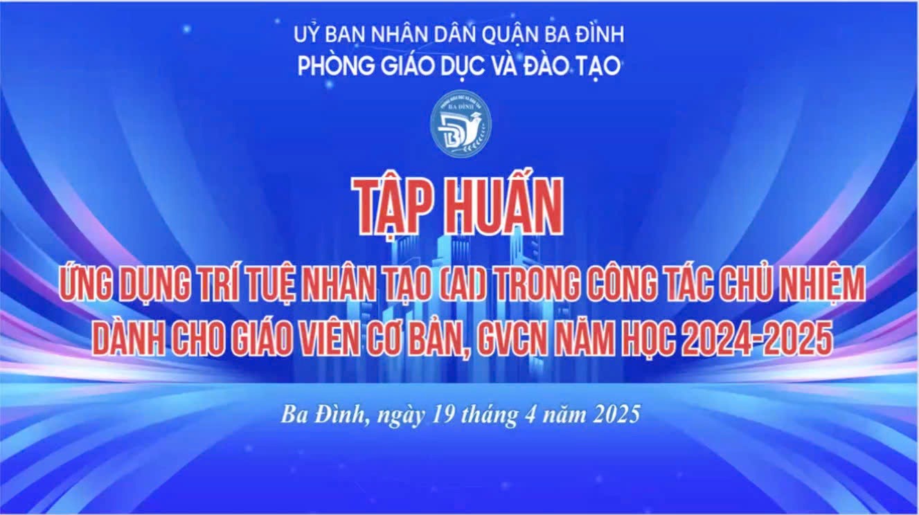Ứng dụng Trí tuệ Nhân tạo trong giảng dạy và công tác chủ nhiệm: Hành trang hữu ích cho giáo viên trường TH Phan Chu Trinh