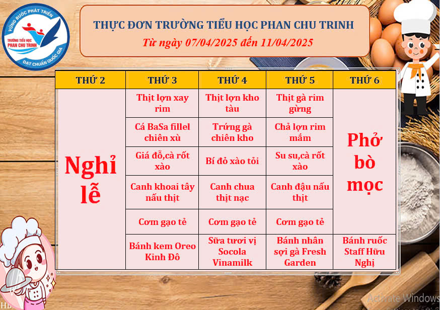 Tháng 4 tuần mới với những bữa trưa ngon miệng!