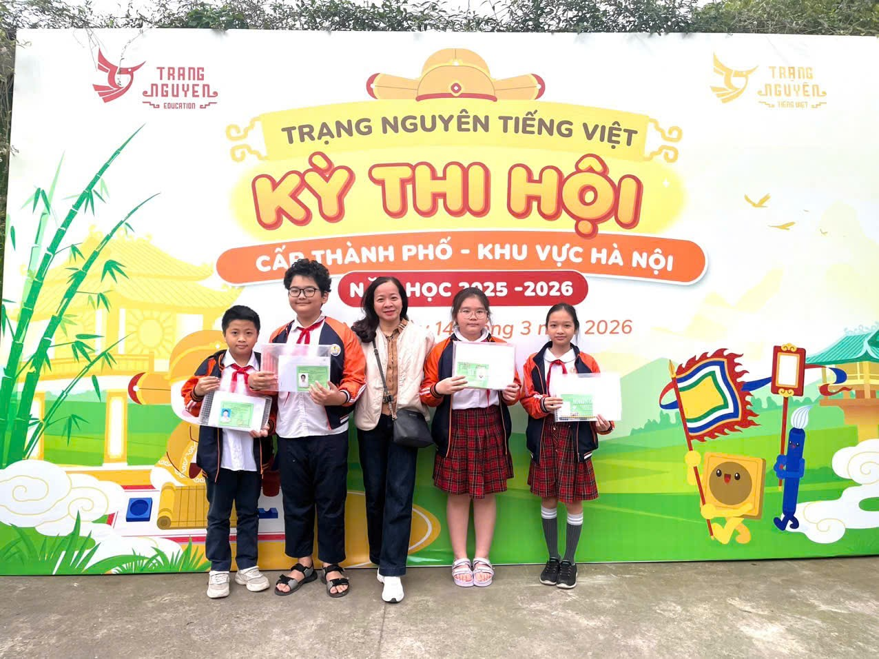 A group of people standing in front of a sign

AI-generated content may be incorrect.